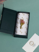 Rose Pink Lily Bouquet Brooch