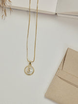 Gold Initial J Pendant Necklace - TOSSIDO