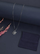 Silver Om Pendant Necklace - TOSSIDO
