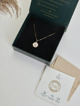 Gold Initial N Pendant Necklace - TOSSIDO