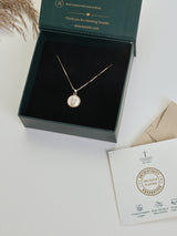 Gold Initial U Pendant Necklace - TOSSIDO