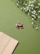 Red & Black Royal Elephant Pendant