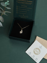 Gold Sparkle Snake Pendant Necklace - TOSSIDO