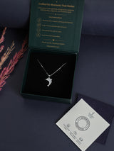 Silver Sparkle Dolphin Pendant Necklace - TOSSIDO