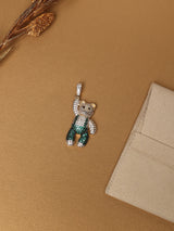 Green Teddy Bear Pendant