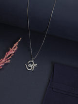 Silver Om Pendant Necklace - TOSSIDO