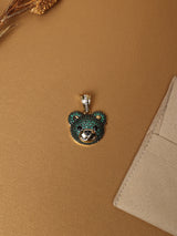 Green Teddy Face Pendant
