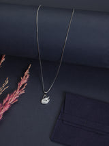 Silver Swan Pendant Necklace - TOSSIDO