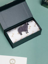 Lavender Pearl Sheep Brooch