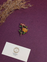 Marigold & Rose Daisy Spray Brooch