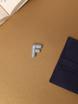 Silver Initial F Slider Pendant