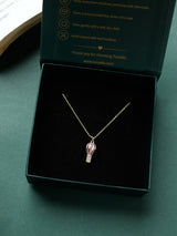 Pink Hot Air Balloon Pendant Necklace - TOSSIDO