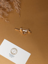 Gold Slim Galloping Horse Brooch
