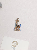 Blue Ombre Gown Lady Brooch