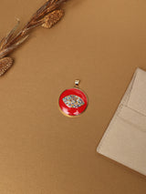 Red Evil Eye Coin Pendant