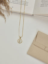 Gold Initial J Pendant Necklace - TOSSIDO