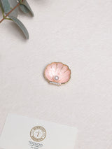 Blush Seashell Pearl Brooch