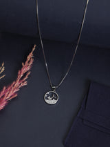 Silver Whale Tail Ring Pendant Necklace - TOSSIDO