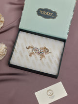 Iridescent Crystal Unicorn Brooch