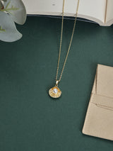 Gold Pearl Oyster Pendant Necklace - TOSSIDO