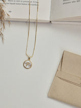 Gold Initial F Pendant Necklace - TOSSIDO