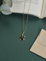 Black Turtle Pendant Necklace - TOSSIDO