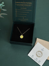 Yellow Lemon Slice Pendant Necklace - TOSSIDO