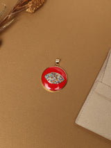 Red Evil Eye Coin Pendant
