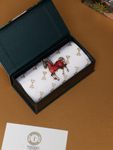 Red Crystal Prancing Horse Brooch
