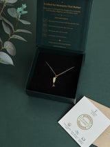 Gold Champagne Glass Pendant Necklace - TOSSIDO