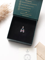Multicolour Initial A Pendant