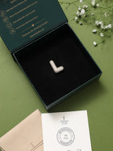 Gold Initial L Slider Pendant