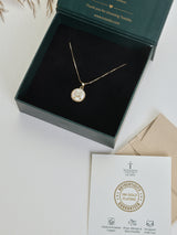 Gold Initial M Pendant Necklace - TOSSIDO