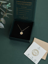 White Daisy Pendant Necklace - TOSSIDO
