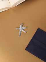 Silver Pearl Starfish Pendant