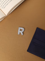 Silver Initial R Slider Pendant