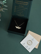 Gold Angel Wings Pendant Necklace - TOSSIDO