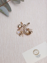 Pink & Coral Starfish Shells Brooch