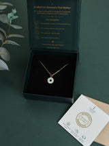 Mint Sprinkle Donut Pendant Necklace - TOSSIDO