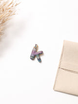 Multicolour Initial K Pendant