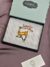 Blossom Antler Deer Brooch