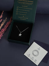 Silver Sparkle Starfish Pendant Necklace - TOSSIDO