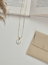 Gold Initial I Pendant Necklace - TOSSIDO