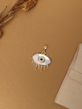 Mother of Pearl Evil Eye Lash Pendant