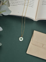 Mint Sprinkle Donut Pendant Necklace - TOSSIDO