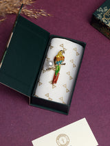 Rainbow Crystal Parrot Pearl Brooch