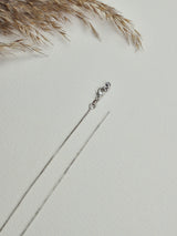 Silver adjustable slider chain with lobster clasp - TOSSIDO