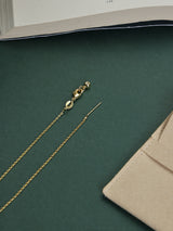 Gold adjustable slider chain with lobster clasp - TOSSIDO