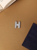 Silver Initial H Slider Pendant
