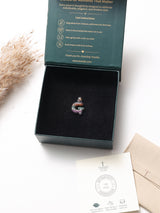 Multicolour Initial G Pendant